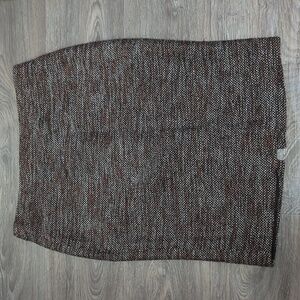EUC Ann Taylor Elegant Brown Tweed Skirt